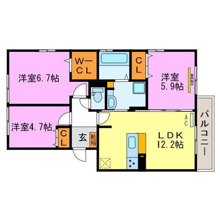 Verliceの物件間取画像